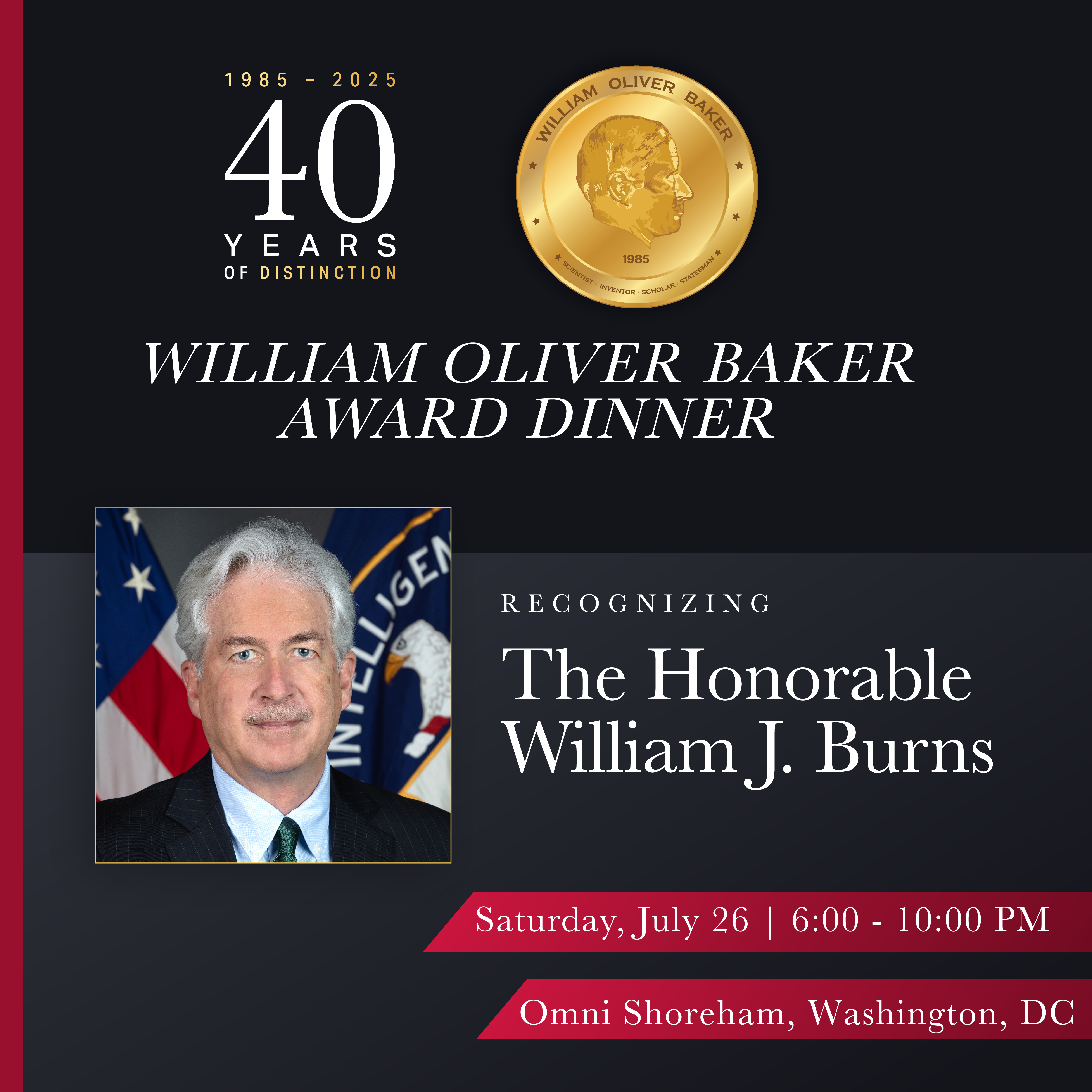 2025 William Oliver Baker Award Dinner