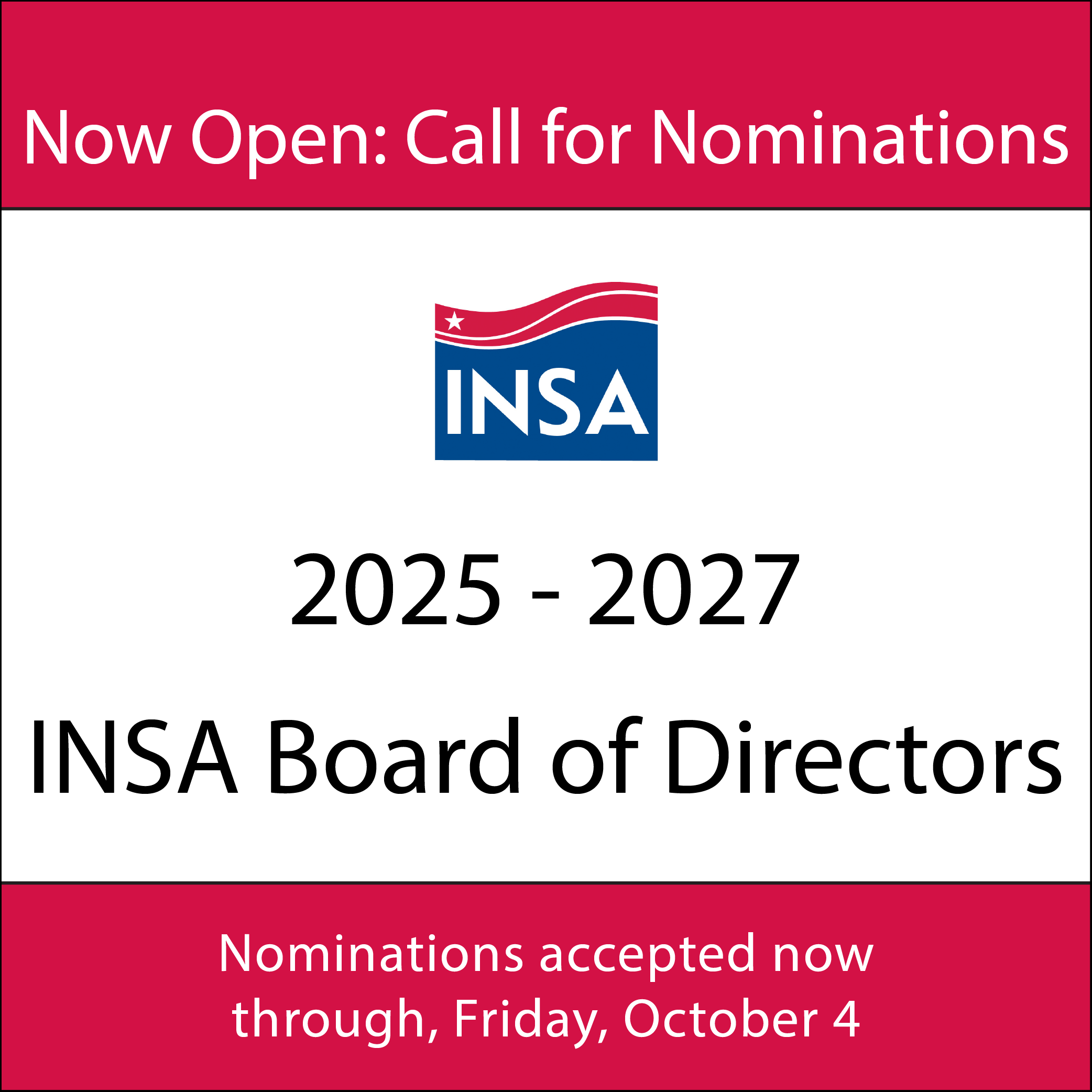 2025-2027 INSA Board of Directors Nominations